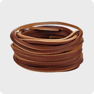 Premium Waxed Leather Cord – Rustic Saddle Brown (3mm)