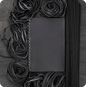 Premium Leather Lace Roll – Black Finish