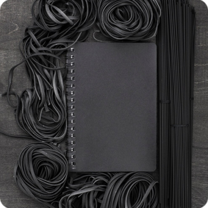 Premium Leather Lace Roll – Black Finish