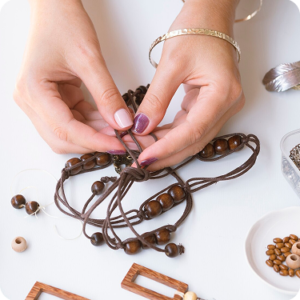 Hand-Braided Leather Cord for Jewellery & Crafts